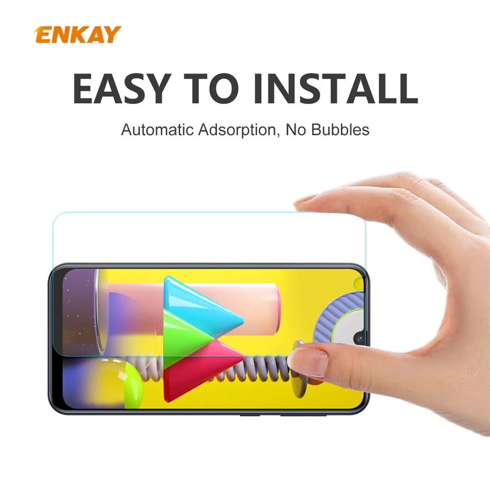 ENKAY HAT PRINCE 0.26mm 9H 2.5D Tempered Glass Screen Protector for Samsung Galaxy M31 / Galaxy M21 - 6