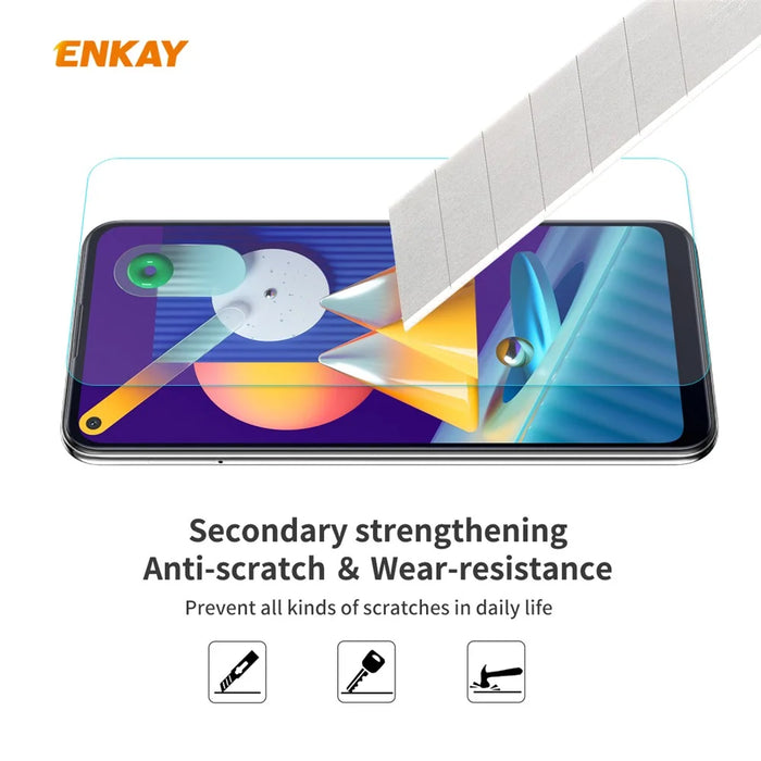 ENKAY HAT PRINCE 9H 0.26mm 2.5D Arc Edge Tempered Glass Screen Protector for Samsung Galaxy A11(EU Version) / M11 - 5