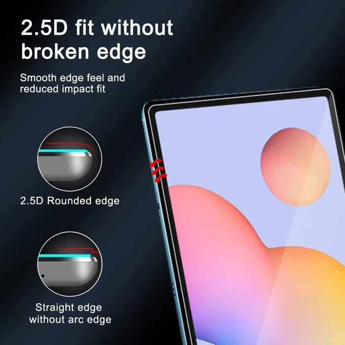 2.5D Arc Edge Full Size Tempered Glass Screen Film for Samsung Galaxy Tab S10+ / S9+ / S7+ / Tab S7 FE / Tab S8+ - 4