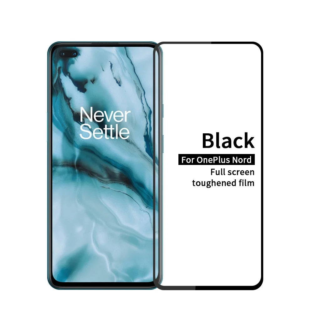 PINWUYO 3D Curved Full Size Anti-explosion Anti-fingerprint Tempered Glass Screen Protector for OnePlus Nord - 1