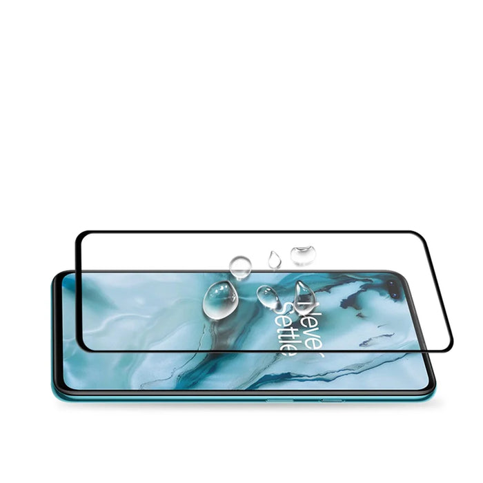 AMORUS Full Glue Full Size Silk Printing Tempered Glass Screen Protector for OnePlus Nord - 6