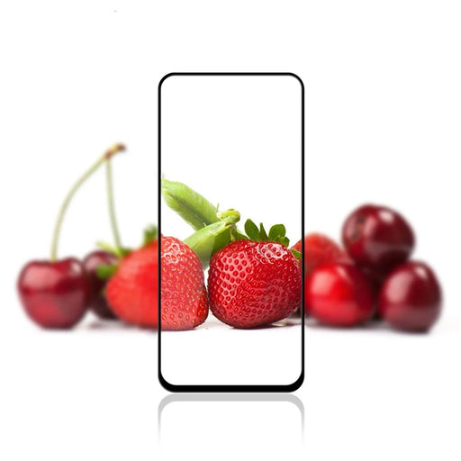 MOCOLO for Samsung Galaxy M31s [Full Glue] Silk Printing Tempered Glass Full Screen Film - Black - 2