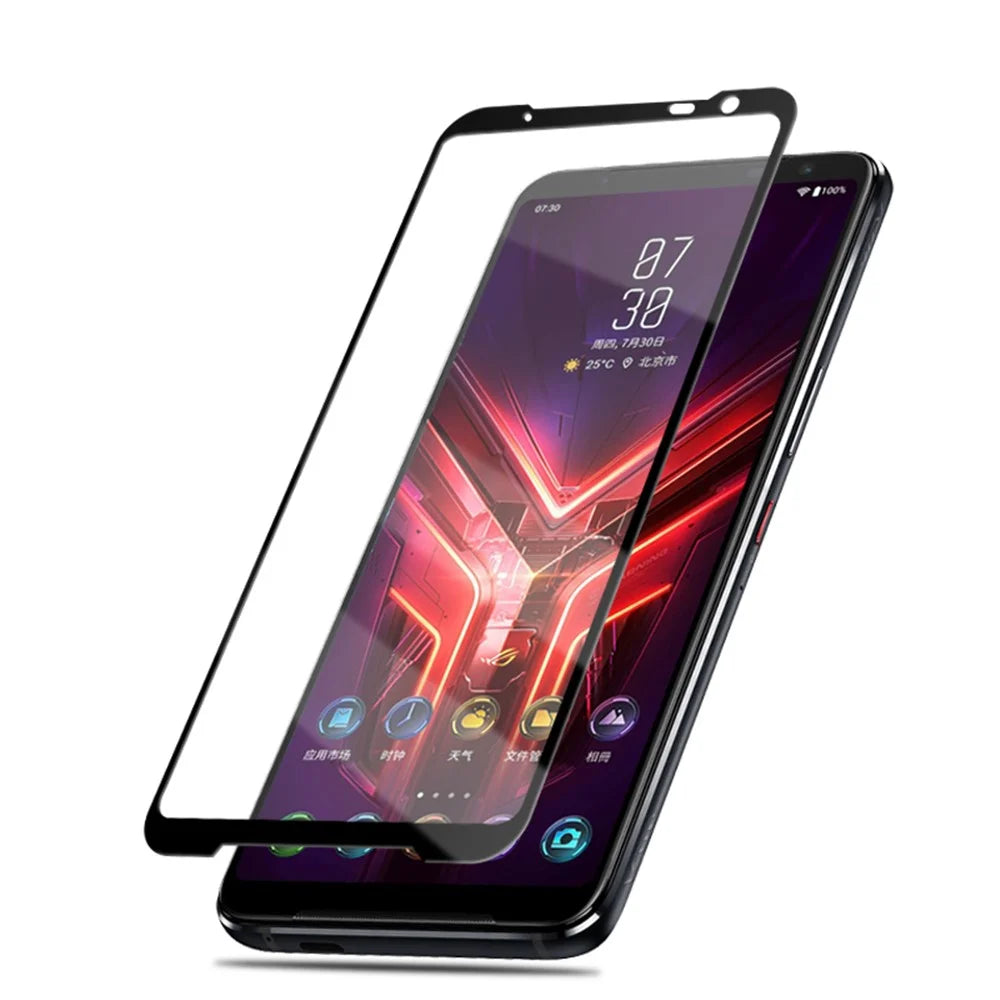 MOCOLO Full Glue Full Cover Silk Printing Tempered Glass Screen Film for Asus ROG 3 - 3