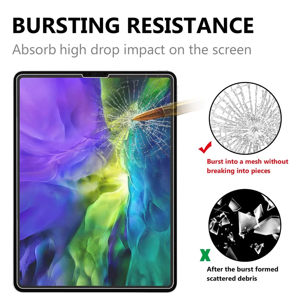 Full Size Tempered Glass Screen Protector Film Cover for iPad Air (2020)/Air (2022) 10.9 inch - 3