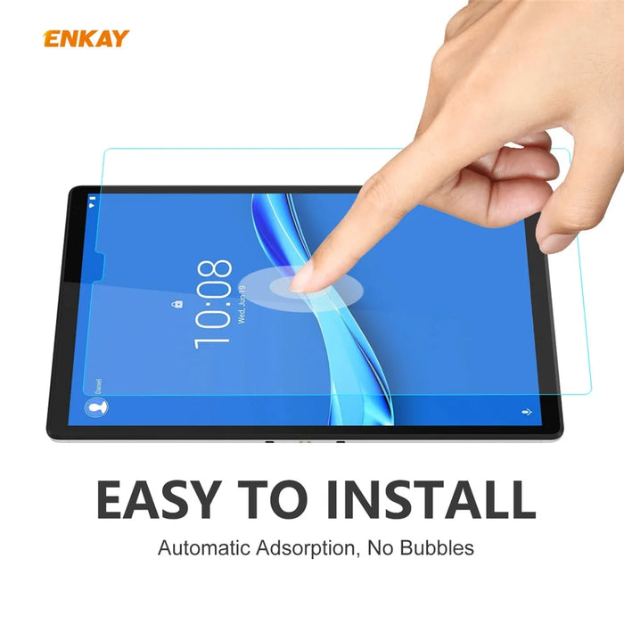 ENKAY 2Pcs/Set 0.33mm 9H 2.5D Arc Edge Tempered Glass Screen Protector for Lenovo Tab M10 Plus 10.3 TB-X606F/Tab K10 - 6