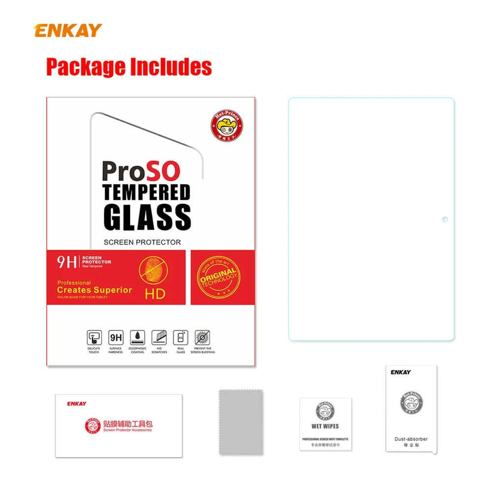 ENKAY Hat-Prince 0.33mm 9H 2.5D Arc Edge Tempered Glass Screen Film for Lenovo Smart Tab M10 10.1 inch - 7