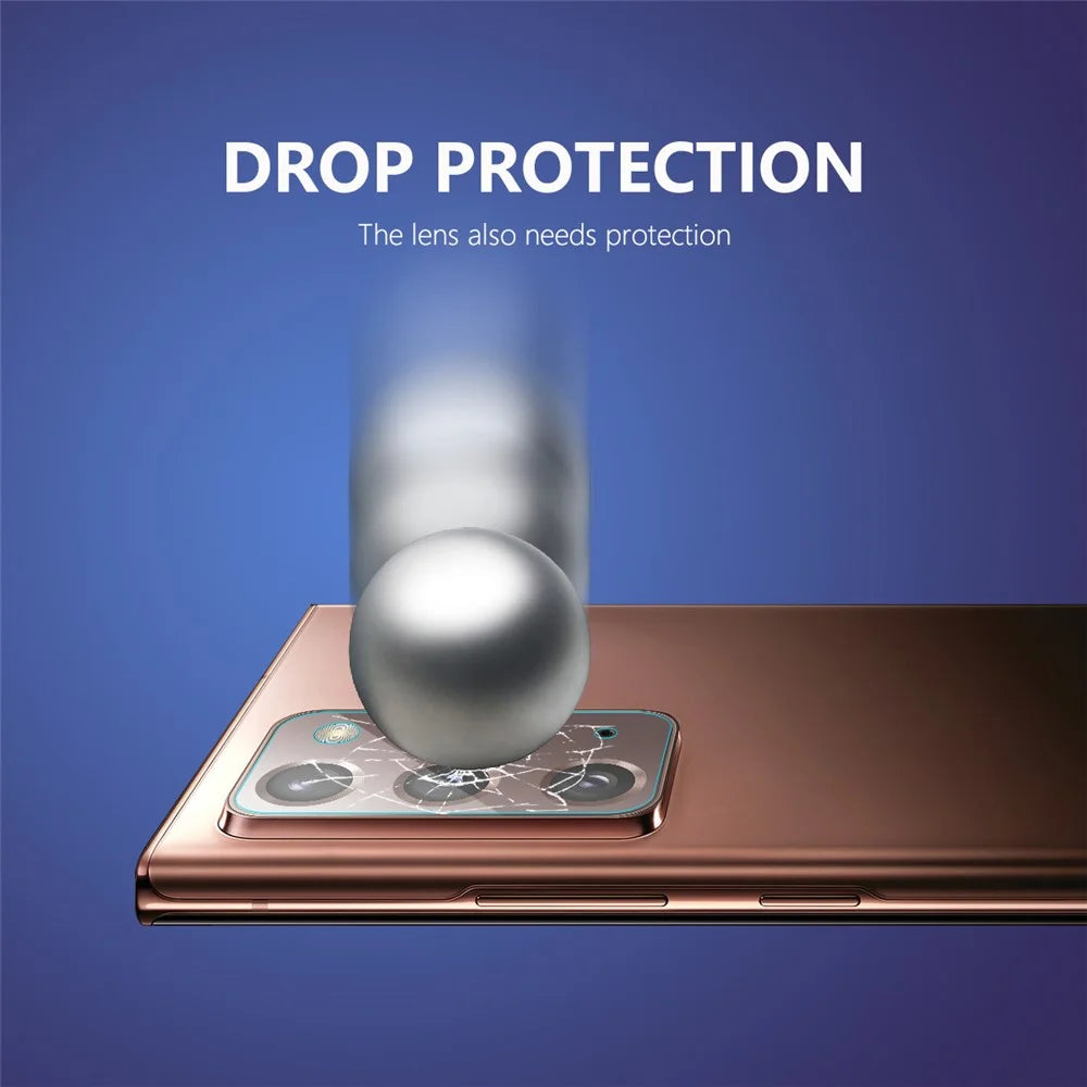 2Pcs ENKAY HAT PRINCE for Samsung Galaxy Note20 4G/5G [0.2mm 9H 2.15D Arc Edges] Tempered Glass Camera Lens Films - 3
