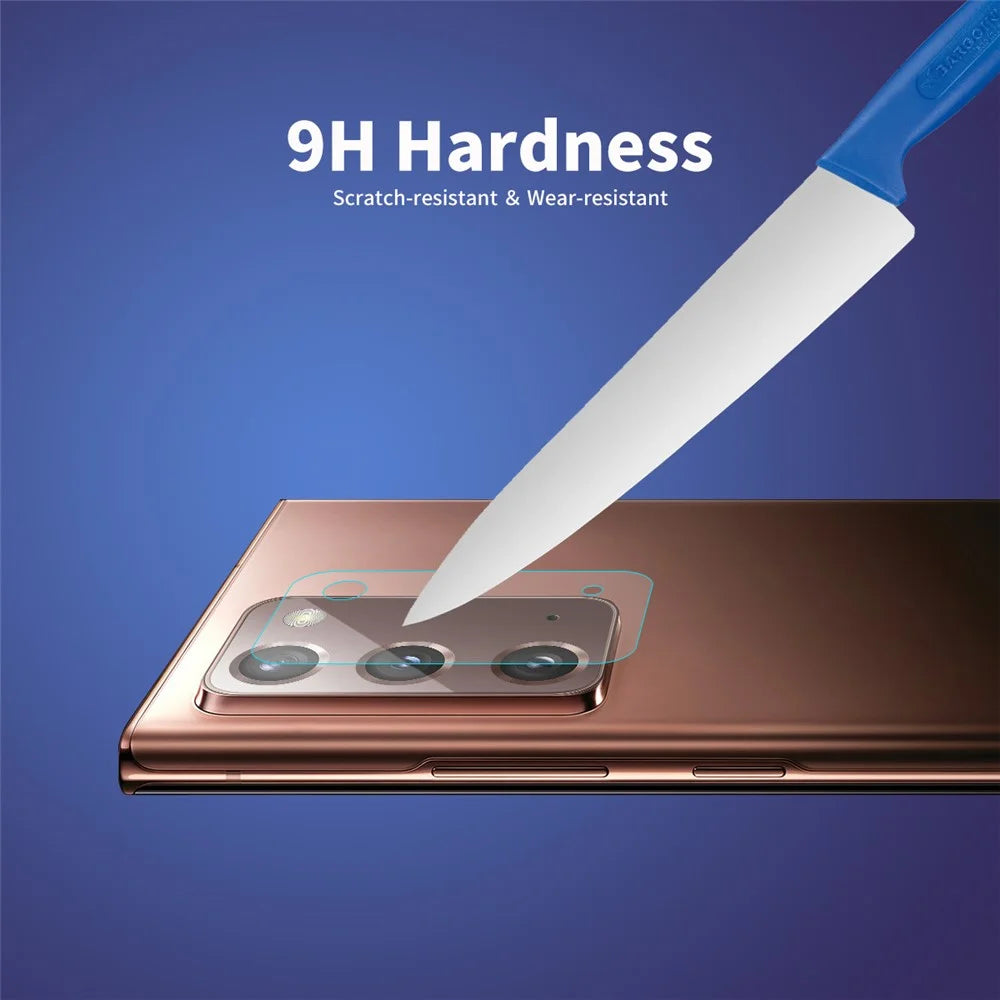 2Pcs ENKAY HAT PRINCE for Samsung Galaxy Note20 4G/5G [0.2mm 9H 2.15D Arc Edges] Tempered Glass Camera Lens Films - 4