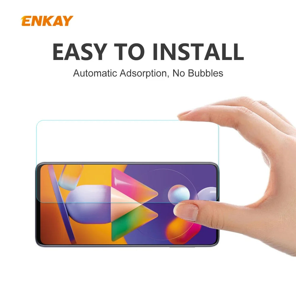 ENKAY HAT PRINCE 0.26mm Tempered Glass Screen Protector 9H 2.5D Arc Edge for Samsung Galaxy M31s - 6