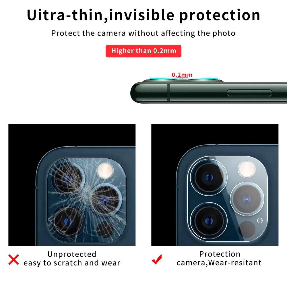 Tempered Glass Camera Screen Film for iPhone 12 Pro 6.1 inch - 6