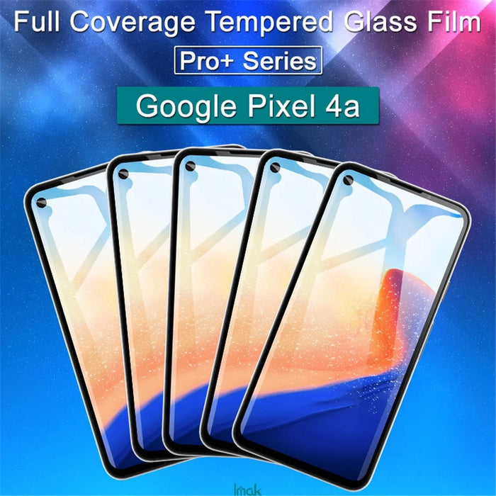 IMAK Pro+ Full Coverage Tempered Glass Screen Film for Google Pixel 4a 4G - 6