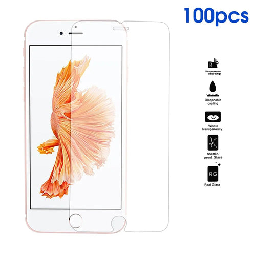 100Pcs/Set 0.25mm Tempered Glass Screen Protector Film for iPhone SE (2020)/SE (2022)/8/7 4.7 inch Explosion-proof - 1
