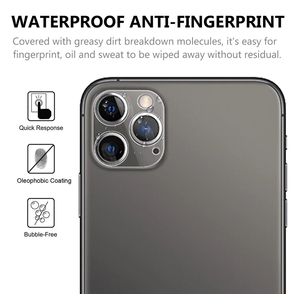 Shockproof Anti-scratch Ultra Clear AGC Tempered Glass Camera Lens Protector Film for iPhone 12 Pro Max 6.7-inch - 4