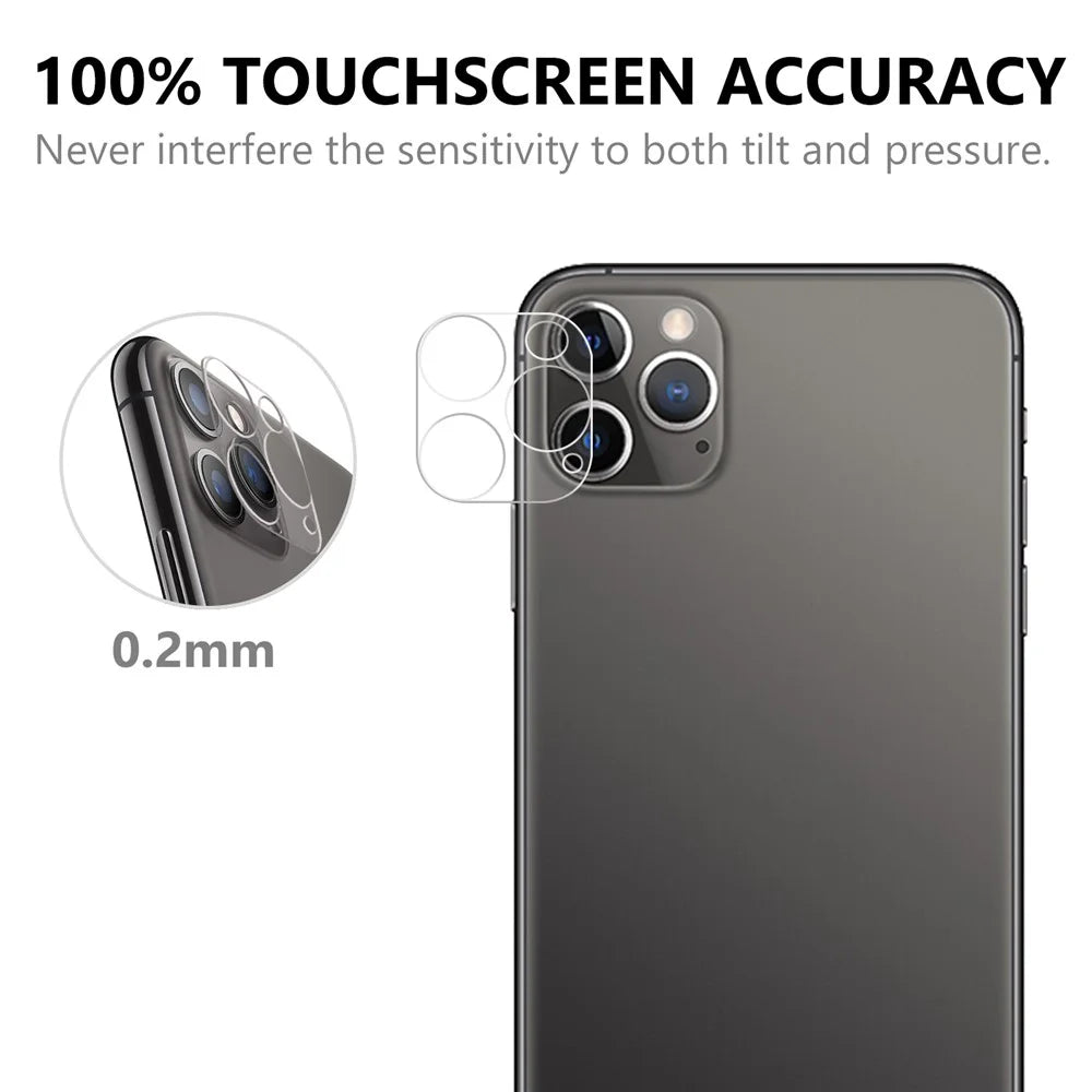 Shockproof Anti-scratch Ultra Clear AGC Tempered Glass Camera Lens Protector Film for iPhone 12 Pro Max 6.7-inch - 6