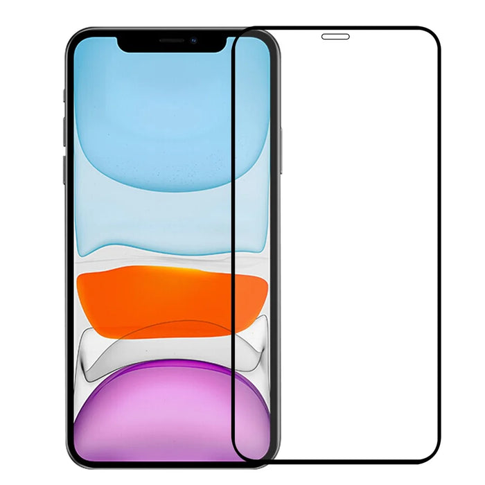 Full Coverage 9H Tempered Glass Screen Protector for iPhone 12 Mini - Black - 1