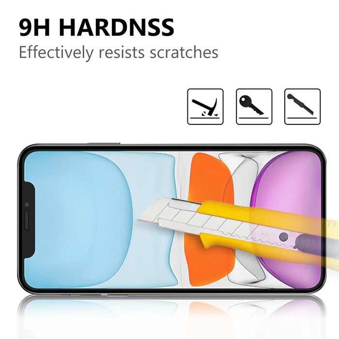 Full Coverage 9H Tempered Glass Screen Protector for iPhone 12 Mini - Black - 3