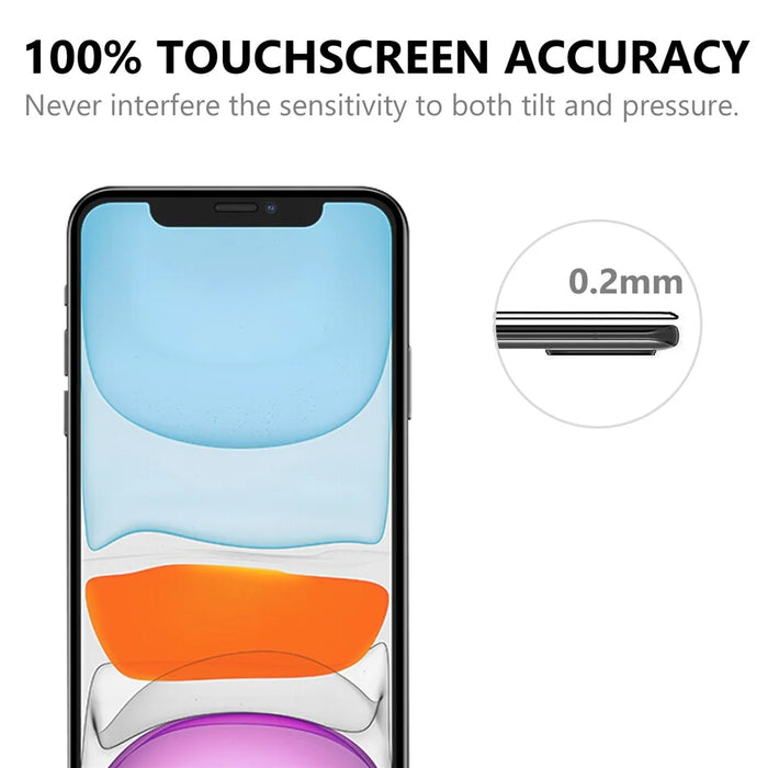 Full Coverage 9H Tempered Glass Screen Protector for iPhone 12 Mini - Black - 6