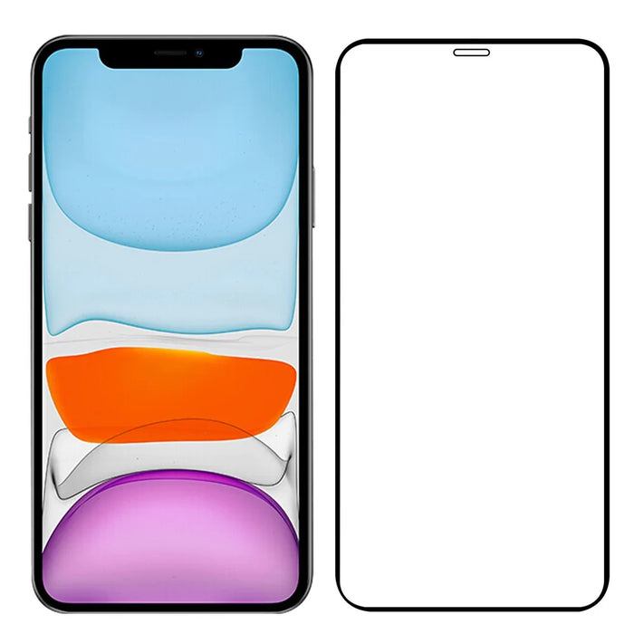 Full Coverage 9H Tempered Glass Screen Protector for iPhone 12 Mini - Black - 7