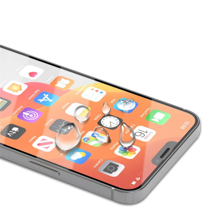 AMORUS Silk Print HD Tempered Glass Full Glue Full Coverage Screen Protector for iPhone 12 Pro / 12 - 3