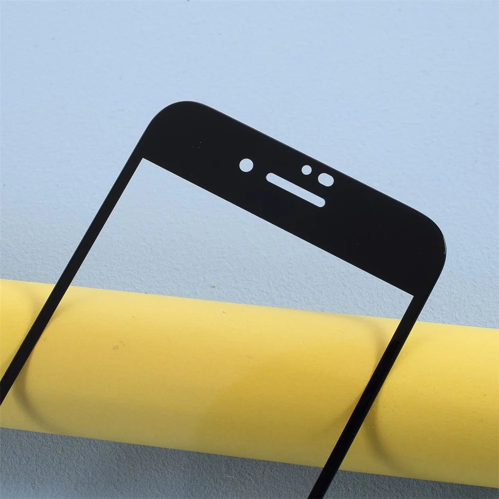 RURIHAI 0.33mm 3D Curved Tempered Glass Screen Film for iPhone 8/7/SE (2020)/SE (2022) - Black - 3