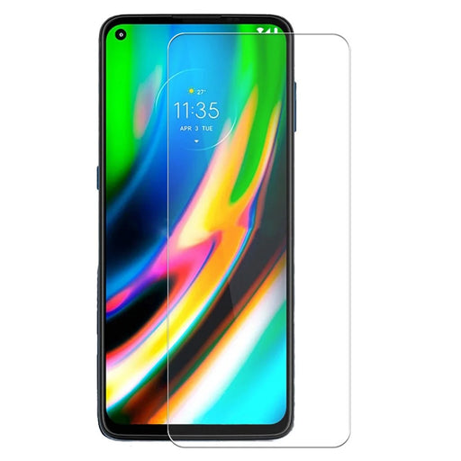 0.3mm Arc Edge Anti-explosion Tempered Glass Screen Film (Edge Glue) for Motorola Moto G9 Plus - 1