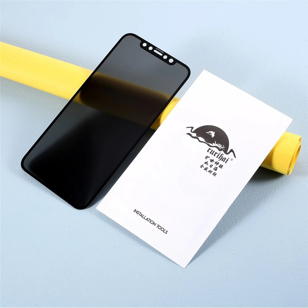 RURIHAI 0.26mm 360 Degrees Privacy Anti-peep Full Glue Full Screen Tempered Glass Screen Protector for iPhone XR/11 6.1 inch - 6