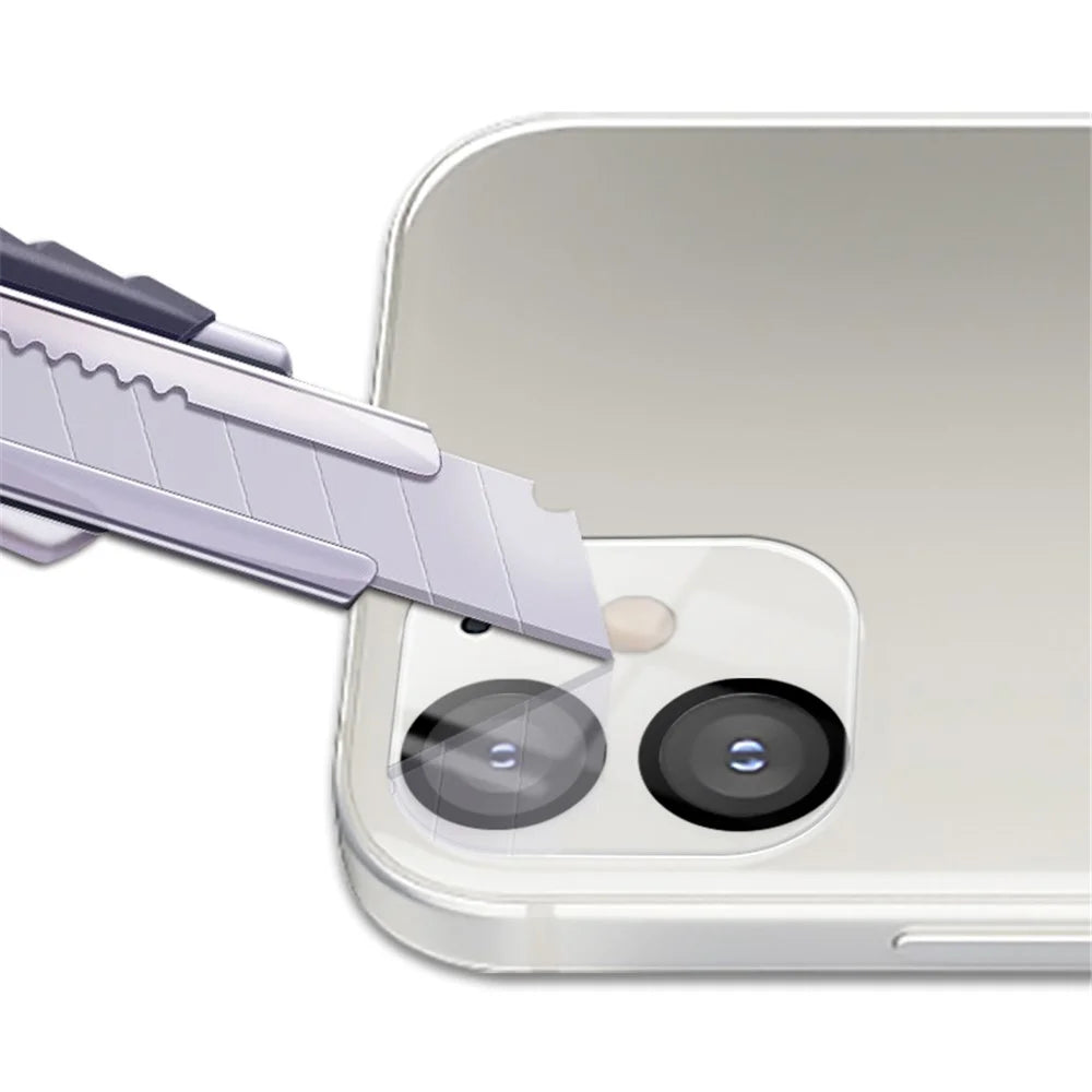 MOCOLO Silk Print Tempered Glass Camera Lens Film for iPhone 12 - 5