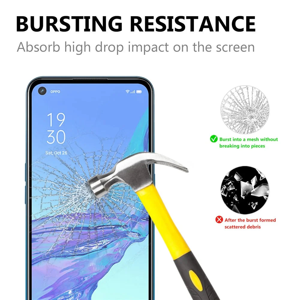 Full Screen Full Glue Tempered Glass Screen Film for Oppo A53(2020） - 2