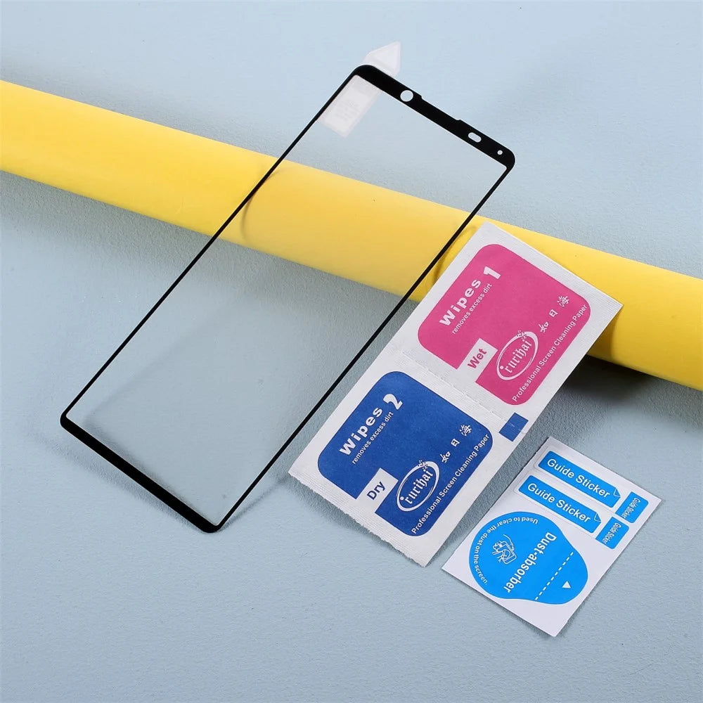 RURIHAI 2.5D 0.26mm Solid Defense Protection Tempered Glass Screen Film (Full Glue) for Sony Xperia 5 II - 6
