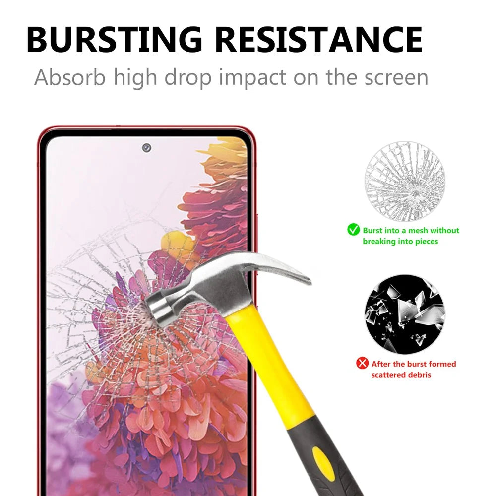 Full Screen Full Glue Tempered Glass Screen Guard Film for Samsung Galaxy S20 FE 4G/5G/S20 Lite/S20 FE 2022 - 2