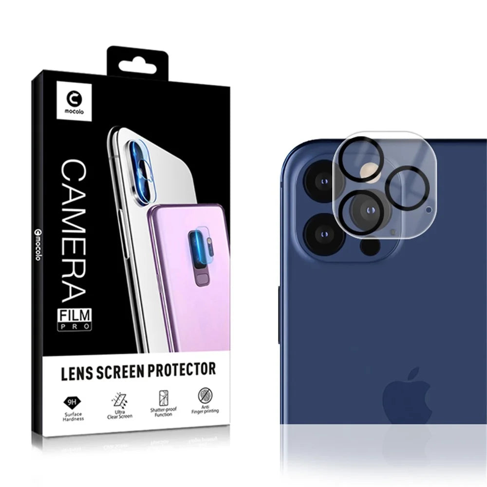 MOCOLO HD Silk Print Tempered Glass Camera Lens Protector for iPhone 12 Pro - 6