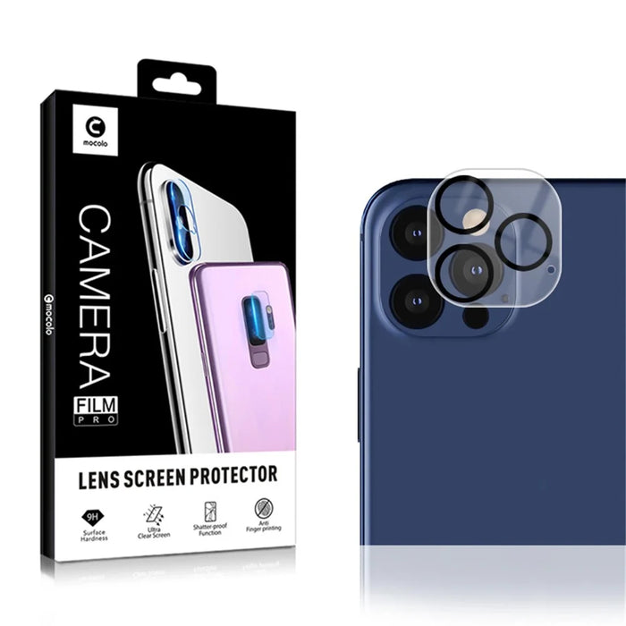 MOCOLO Silk Print HD Tempered Glass Camera Lens Protector for iPhone 12 Pro Max - 5