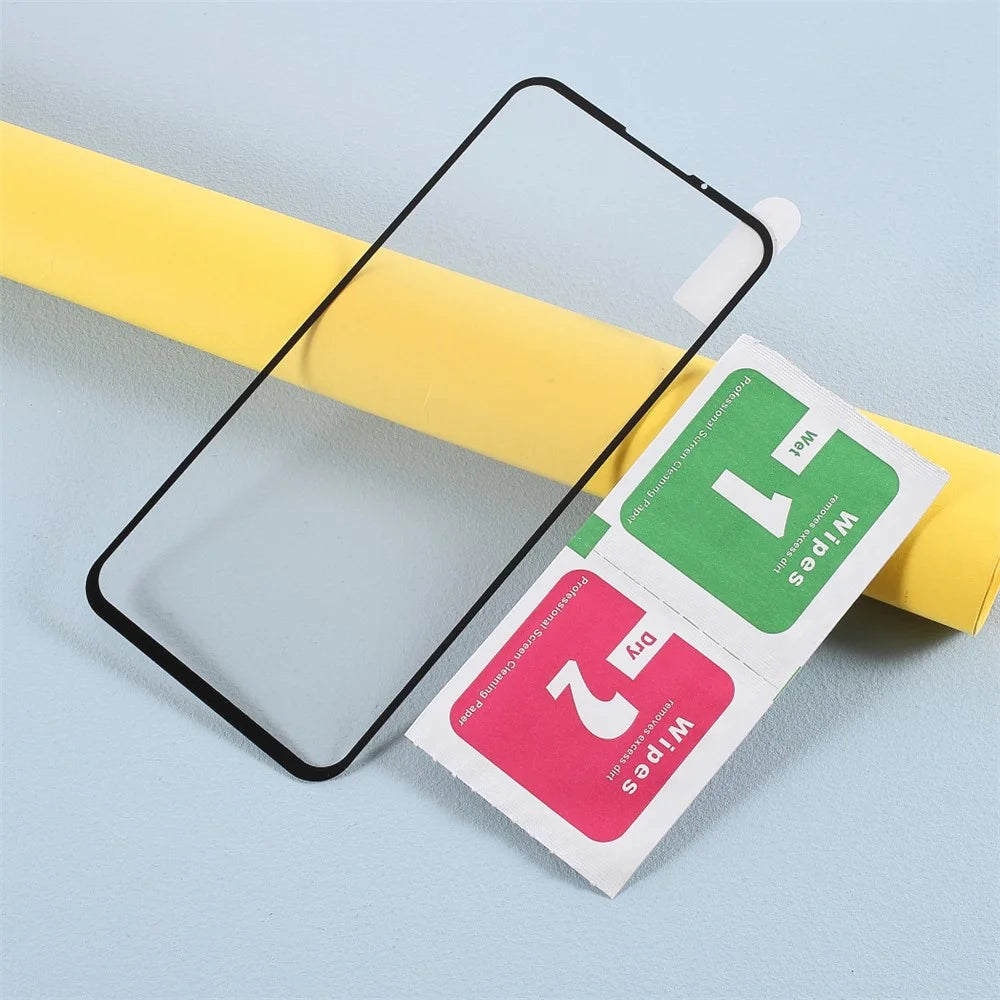 Tempered Glass Screen Protector for Google Pixel 4a 4G Full Glue Silk Print Complete Coverage Film - 5