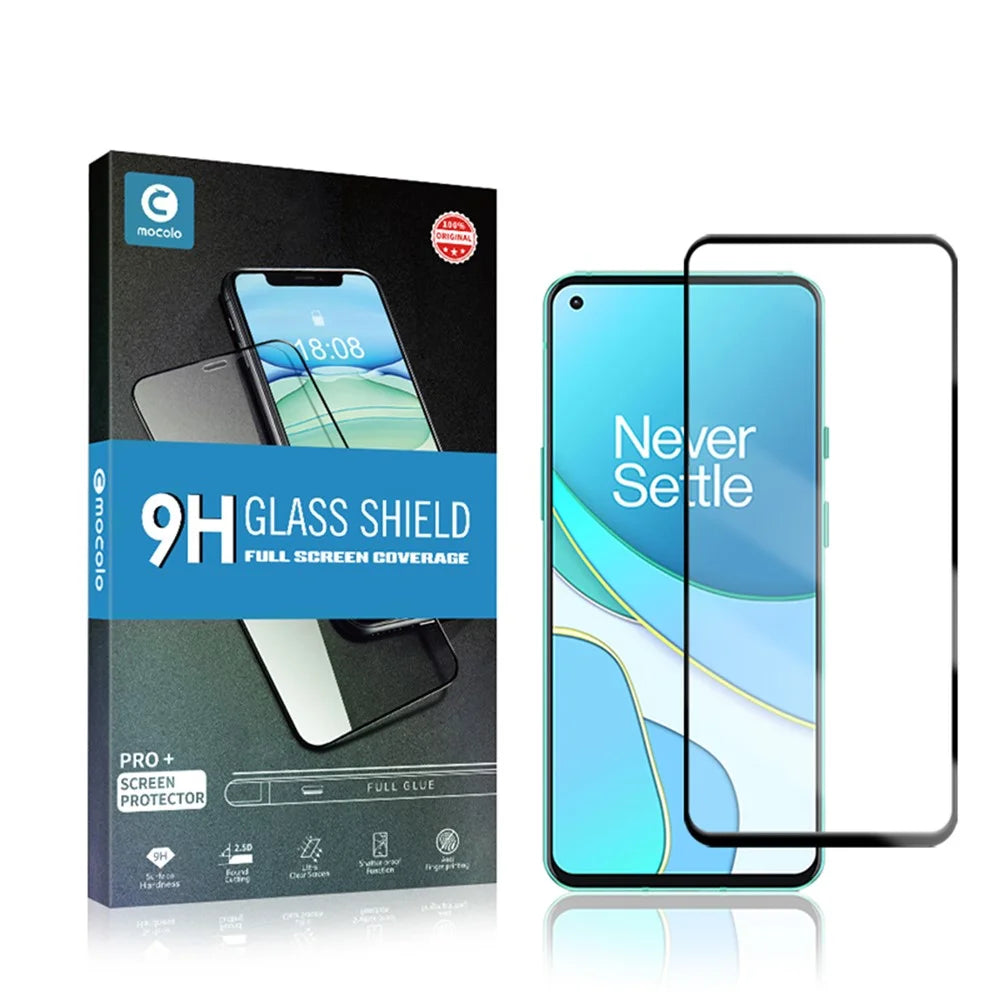 MOCOLO Full Glue Full Cover Silk Printing Tempered Glass Screen Protector Film for OnePlus 8T/9 - 1