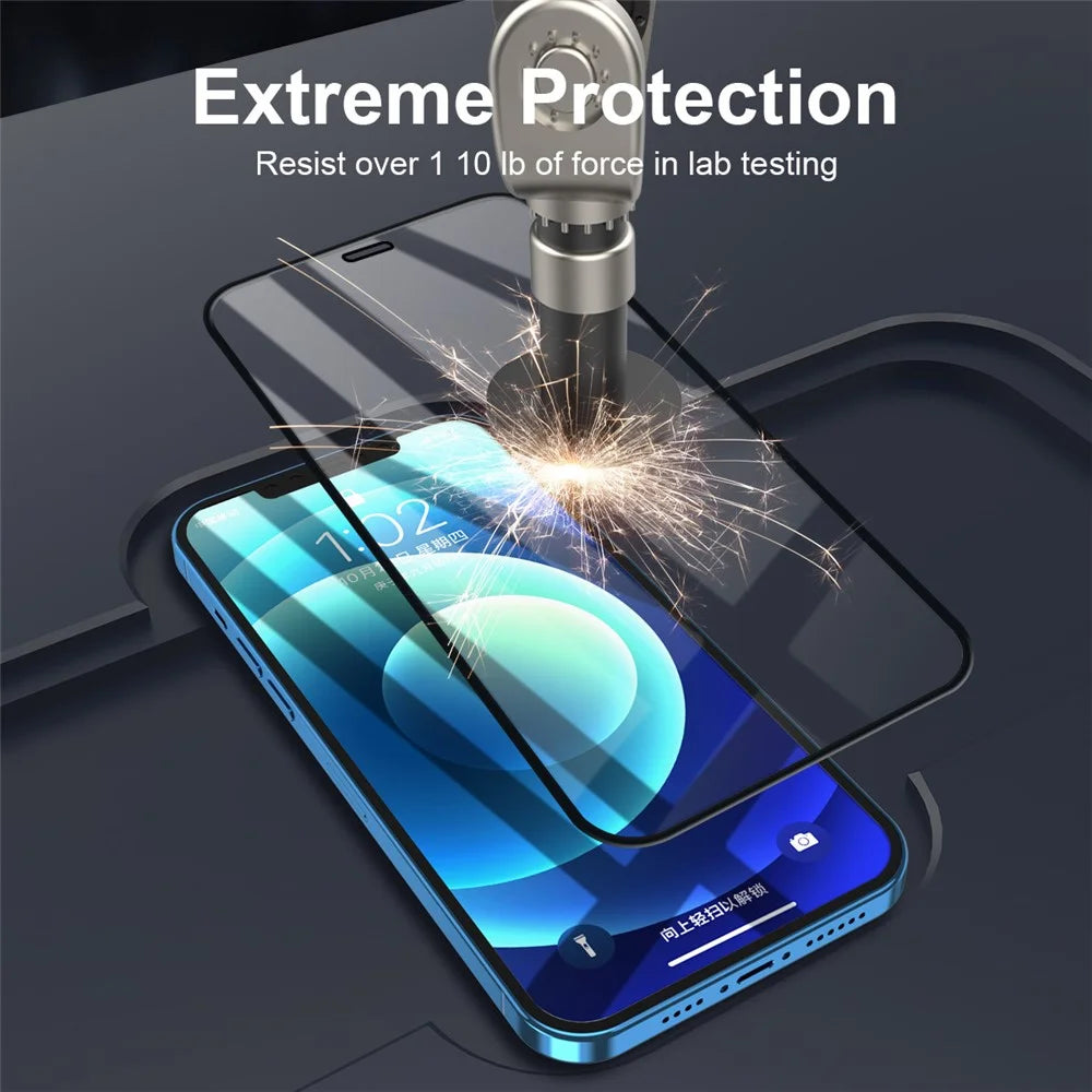 ENKAY HAT PRINCE 0.26mm 9H 2.5D Tempered Glass Screen Protector for iPhone 12/12 Pro Full Glue Full Covering - 5