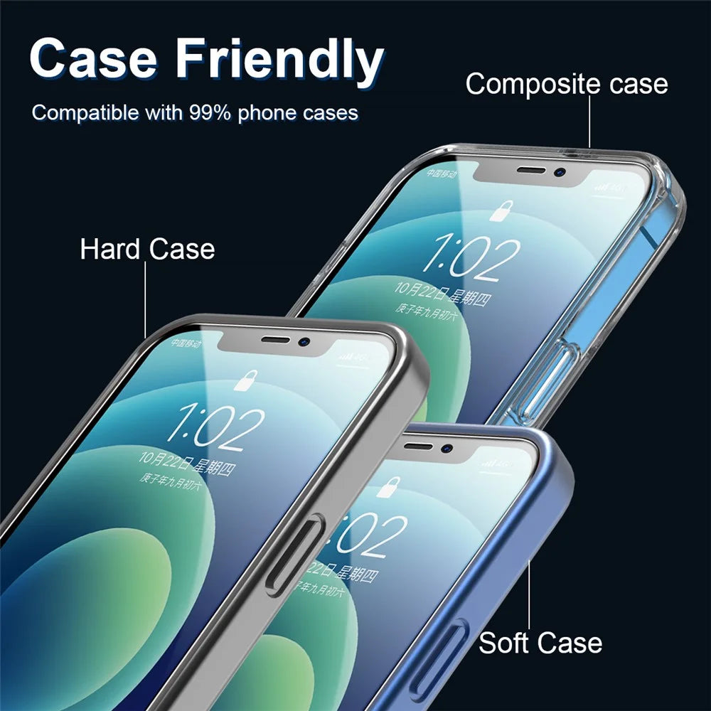 ENKAY HAT PRINCE 0.26mm 9H 2.5D Tempered Glass Screen Protector for iPhone 12/12 Pro Full Glue Full Covering - 7
