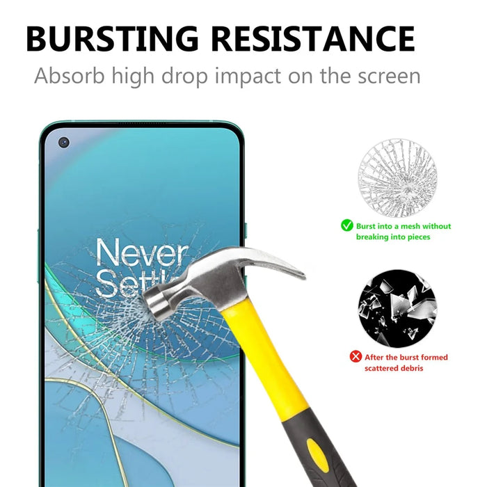 Complete Covering Full Glue Black Edges Tempered Glass Screen Protector for OnePlus 8T - 2