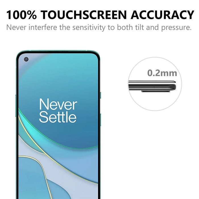 Complete Covering Full Glue Black Edges Tempered Glass Screen Protector for OnePlus 8T - 6