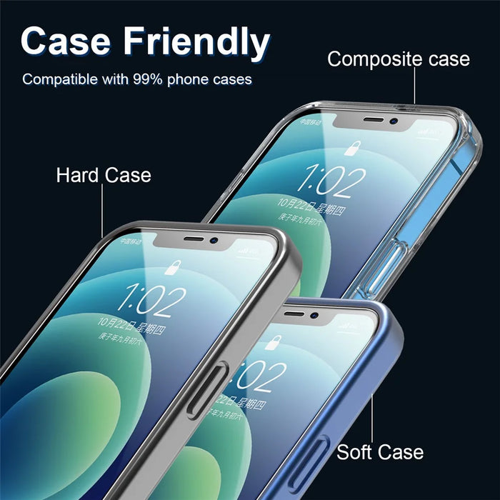 5PCS / Set ENKAY HAT PRINCE 0.26mm 9H 2.5D Full Glue Full Screen Coverage Tempered Glass Screen Protector for iPhone 12 Pro Max - 7