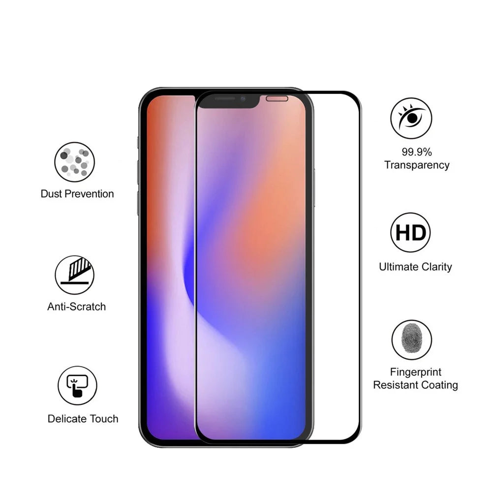 5PCS / Set ENKAY HAT PRINCE 0.26mm 9H 2.5D Full Glue Full Screen Coverage Tempered Glass Screen Protector for iPhone 12 Pro / iPhone 12 - 2
