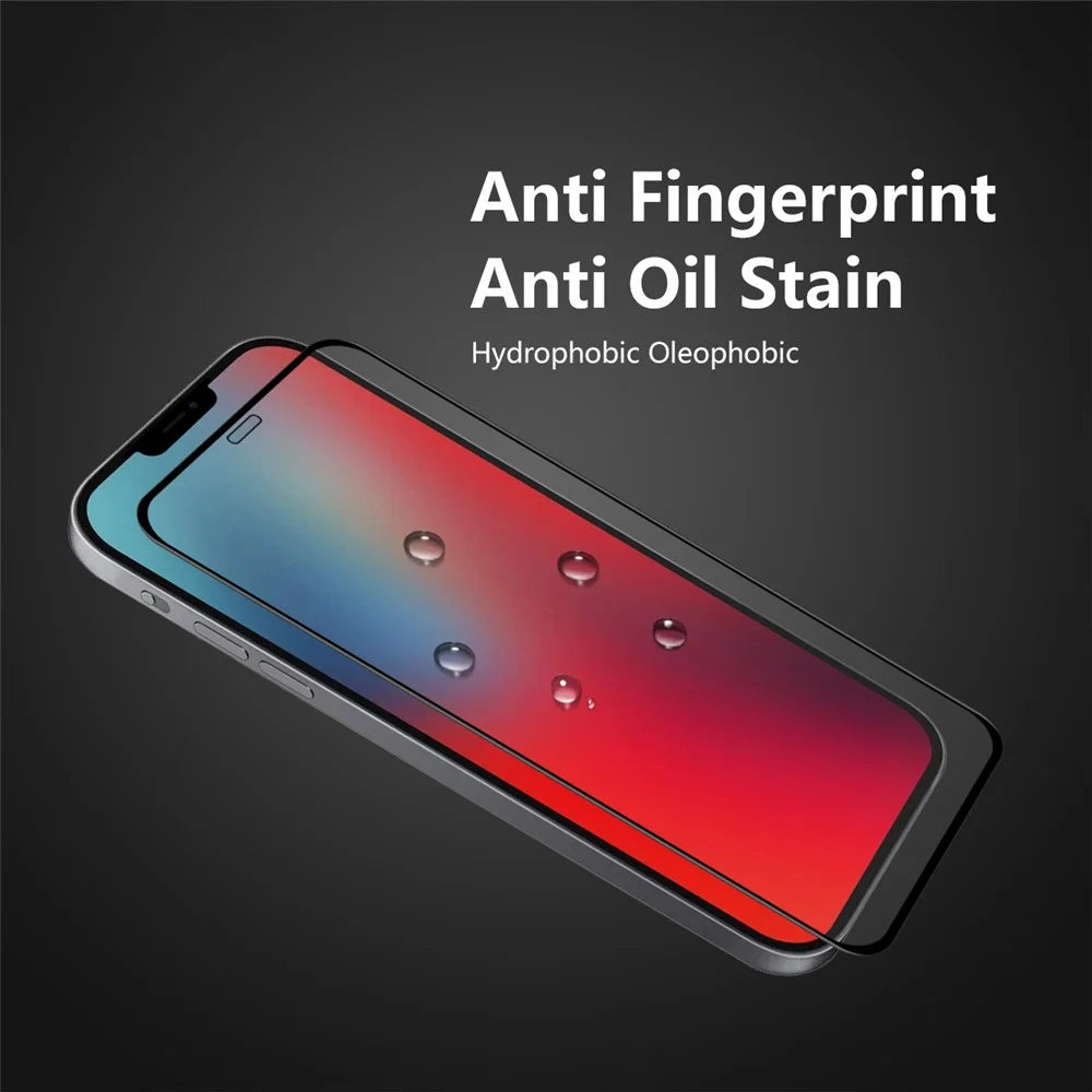 5PCS / Set ENKAY HAT PRINCE 0.26mm 9H 2.5D Full Glue Full Screen Coverage Tempered Glass Screen Protector for iPhone 12 Pro / iPhone 12 - 5