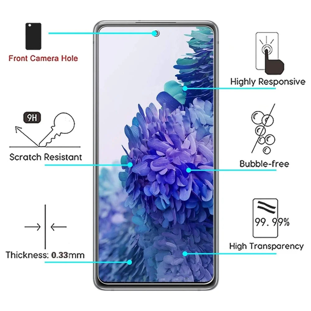 2.5D 9H Arc Edge Tempered Glass Screen Protector for Samsung Galaxy S20 FE 4G/FE 5G/S20 Lite/S20 FE 2022 - 3