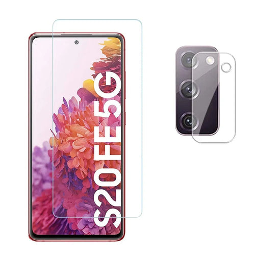 2.5D 9H Arc Edge Tempered Glass Screen Protector for Samsung Galaxy S20 FE/S20 Fan Edition/S20 Lite with Camera Lens Film - 1