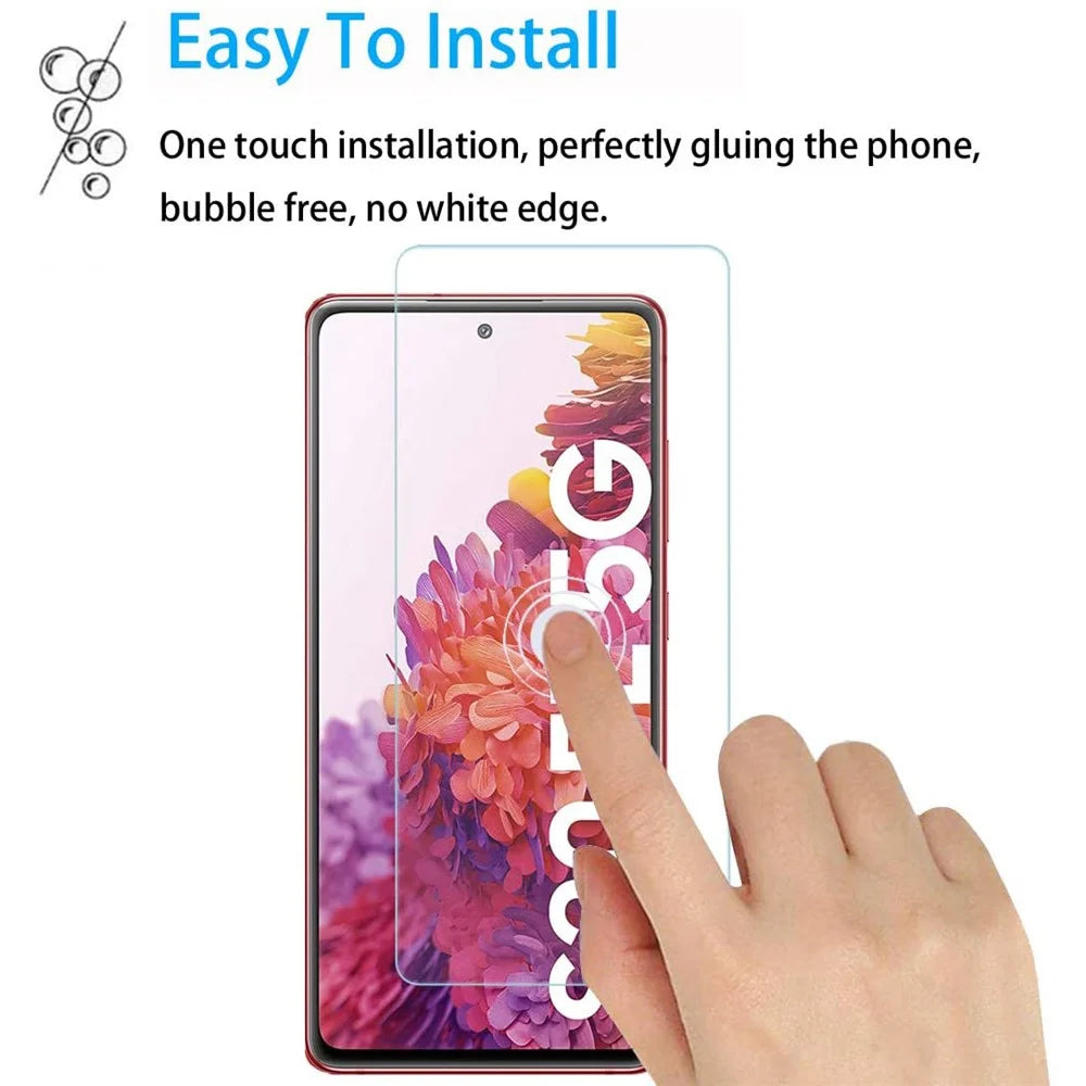 2.5D 9H Arc Edge Tempered Glass Screen Protector for Samsung Galaxy S20 FE/S20 Fan Edition/S20 Lite with Camera Lens Film - 3