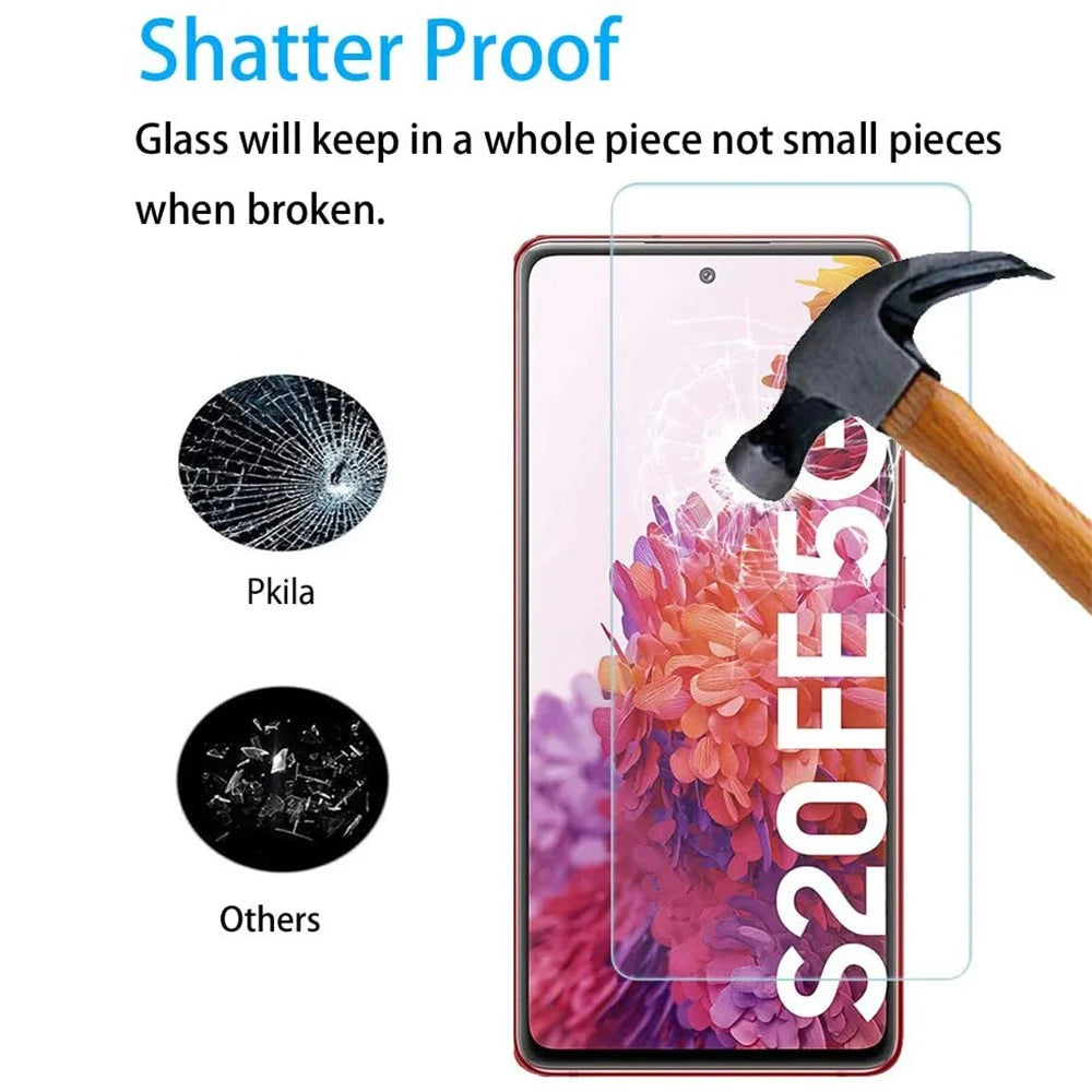 2.5D 9H Arc Edge Tempered Glass Screen Protector for Samsung Galaxy S20 FE/S20 Fan Edition/S20 Lite with Camera Lens Film - 5