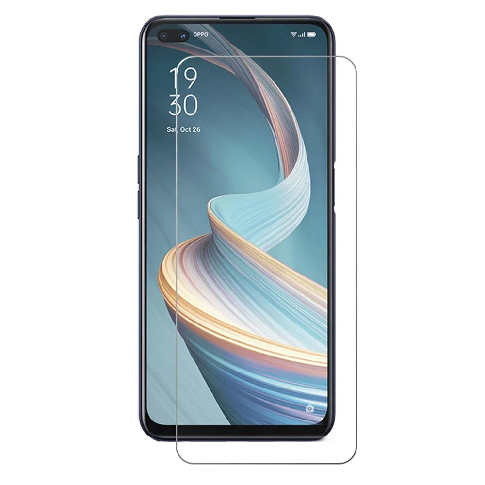 Screen Film for Oppo Reno4 Z 5G HD Clear 0.3mm Tempered Glass Screen Protector Arc Edge - 1