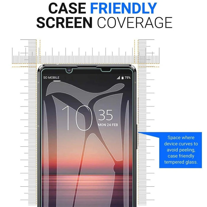 2.5D Arc Edge Tempered Glass Screen Protector for Sony Xperia 5 II Scratch-resistant Film - 5