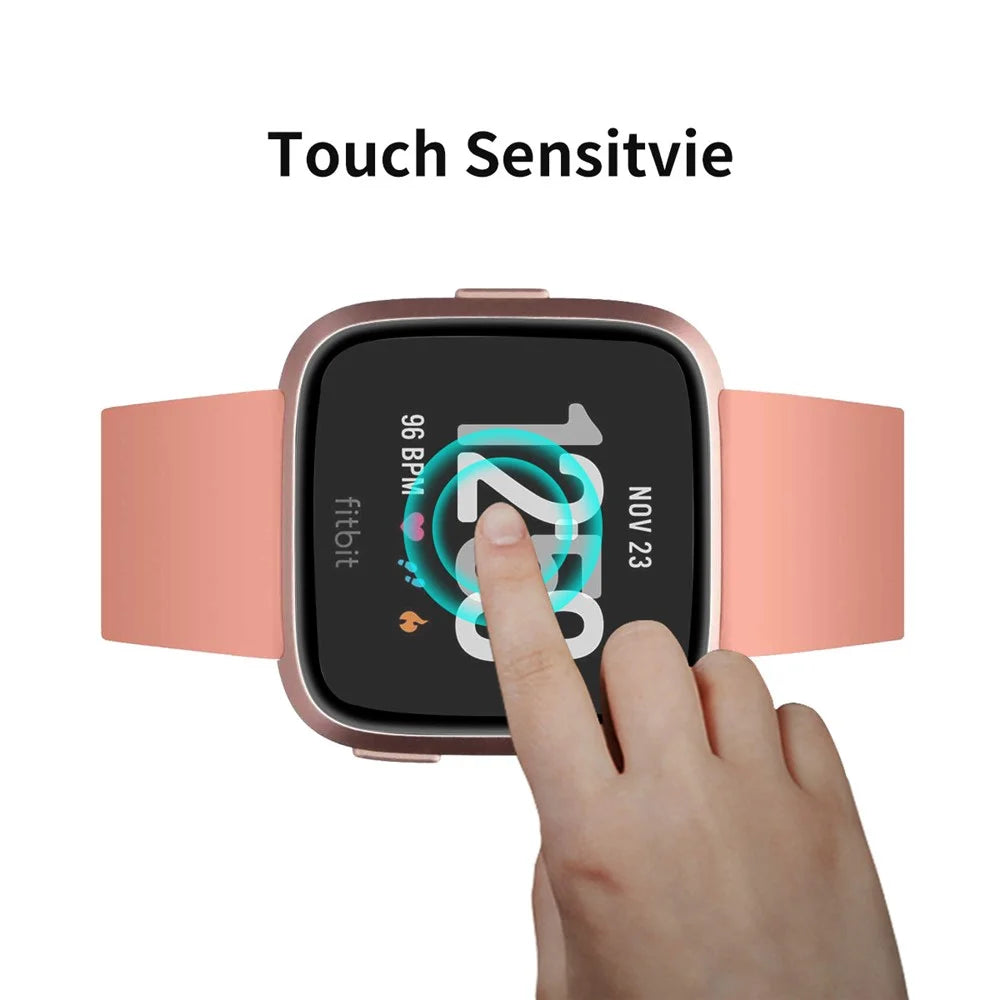 ENKAY HAT PRINCE 3D PC Edge + PMMA Full Size Screen Shield for Fitbit Versa 3/Fitbit Sense - 3