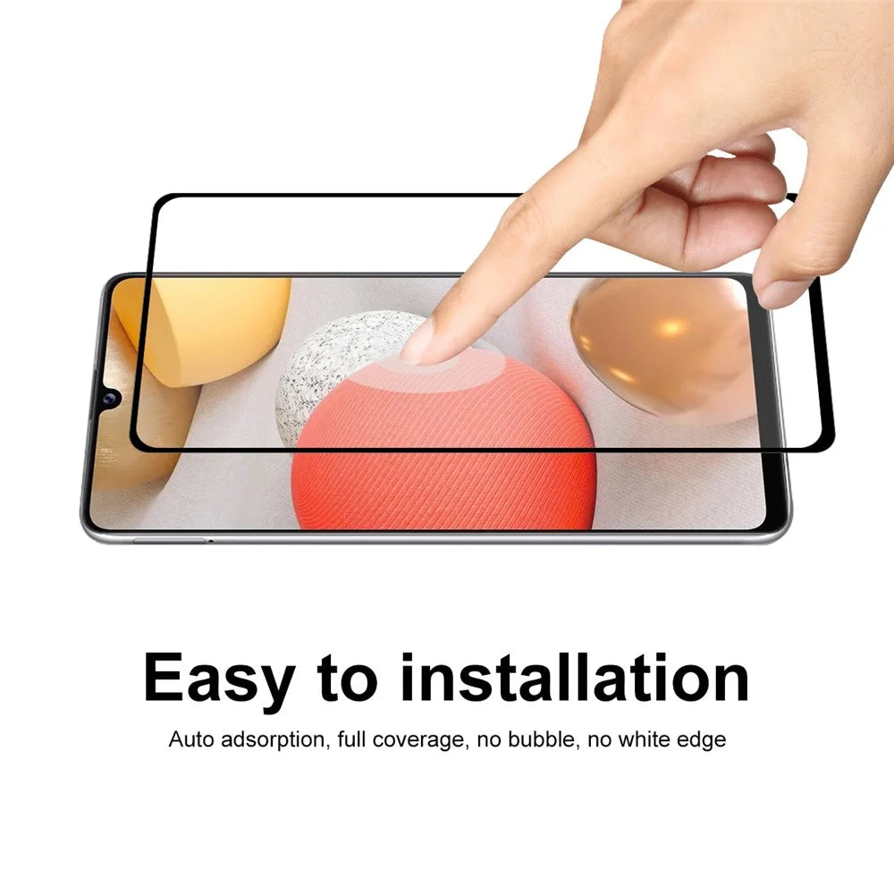 HAT PRINCE Full Glue Full Covering Tempered Glass Protector for Samsung Galaxy A42 5G 0.26mm 9H 2.5D Screen Film - 5