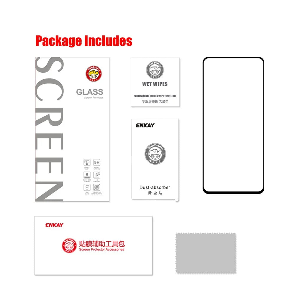 HAT PRINCE Full Glue Full Covering Tempered Glass Protector for Samsung Galaxy A42 5G 0.26mm 9H 2.5D Screen Film - 6